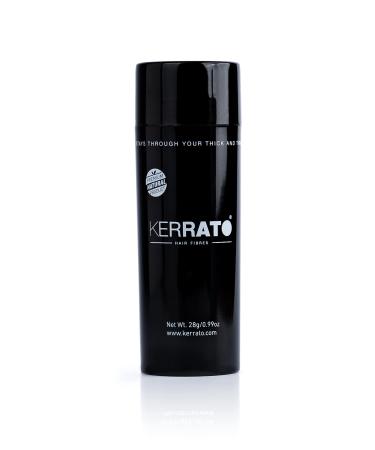 28g | Filler for Thinning Hair (JET BLACK) | Conceals Hair Loss in 10 seconds | Natural Keratin Hair Thickener & Hair Building Fibers for Thin Hair for Men & Women