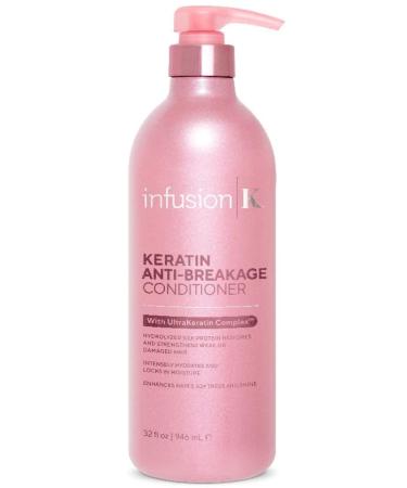Keratin Anti-Breakage Conditioner with UltraKeratin Complex - Hydrates & Enhances Softness & Shine | Strengthens Weak & Damaged Hair | Color Safe | Paraben & Sulfate Free (32 oz)