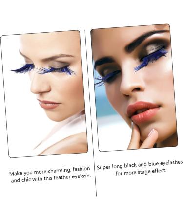 minkissy Halloween Eyelashes 1 Pair Stage Makeup Eyelash Blue Eyelashes Bushy Eyelashes Fake Lashes Halloween Performance Eyelashes Halloween Lashes Halloween Lashes Modeling Clothing Miss - Buy Online on GoSupps.com
