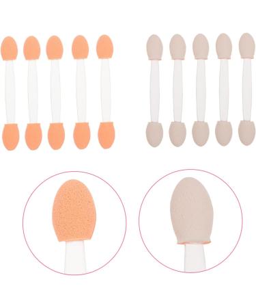 SKISUNO 100pcs Double Ended Eyeshadow Brush Makeup Comestic Applicator Makeup Brush Sponge Stick 6.5x1.3cm White - Buy Online on GoSupps.com