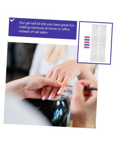 Beatifufu 5 Sheets Nail Stickers Nail Polish Stickers French Manicure Strips Gel Nail Kit French Manicure Nail Wraps Gel Stickers for Nails Gel Nail Sticker French Nail Sticker Clear Nail - Buy Online on GoSupps.com