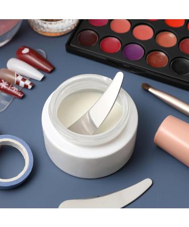 BIUDECO 2pcs Cosmetic Spatula Metal Makeup Spatula Face Cream Spatula Esthetician Supplies Makeup Spatula Small Beauty Scoop Foundation Spatula Lotion Spatula Mini Spatula for Cosmetics - Buy Online on GoSupps.com