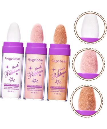 DRESSOOS 3pcs Highlight Pat Powder Arm Highlighter Highlight Patting Powder Makeup Highlighter Patting Glitter Highlighter Powder Women Body Highlighter Body Glitter - Buy Online on GoSupps.com