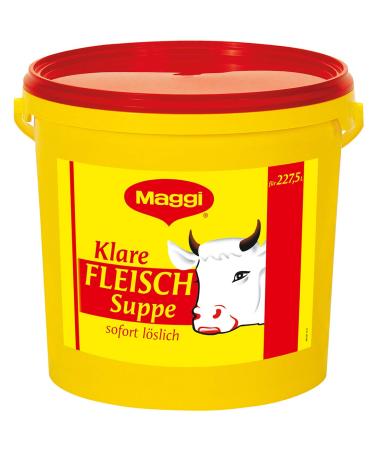 Maggi clear meat soup made of meat extract with herbal insert & finely chopped vegetables immediately soluble 1 Pack (1 x 5kg bucket) herbs 5 kg (1 Pack)