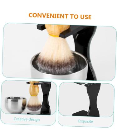 Fomiyes Men's Shaving Brush Set - 3 Razor Kits for Beards | Personal Shave Care Gift | Premium Wood & Metal Design - Buy Online on GoSupps.com
