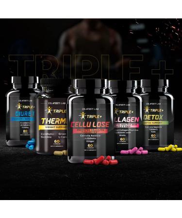 Triple+ Cellu Lose: Maximum Anti-Cellulite Action with Centella Asiatica, Artichoke, Ginger - 60 Count - Buy Online on GoSupps.com