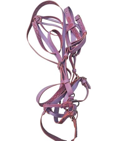 Horse Halter - Heavy Duty Tied Halter Adjustable Horse Safety Halter Colorful Padded Nylon Size Horse Care for Horse Grooming Training Dalian Purple - Buy Online on GoSupps.com