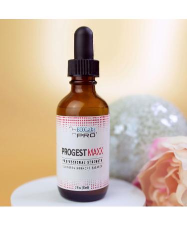 Progest MAXX Progesterone Oil | Natural Bioidentical Progesterone for Women | Hot Flashes & Menopause Relief | 2oz Bottle - Six Month Supply - Buy Online on GoSupps.com