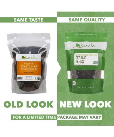 Kevala Organic Toasted Black Sesame Seeds 32oz - Premium Quality - Buy Online on GoSupps.com