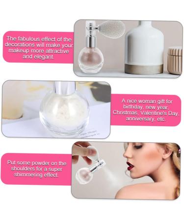 FOMIYES 2pcs Spray Glitter Crystal Perfume Bottle Pump Bottle Face Makeup Glitter Sprayer Sequins Luster As Shown 1 7.5x6cm - Buy Online on GoSupps.com