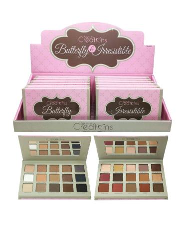 Beauty Creations Butterfly and Irresistible Eyeshadow Display Set 12 pcs 2.68 Pounds