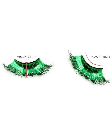 Eyelashes Artificial Lashes 3D Colour Eyelashes Modelling Stage Makeup Eyelashes Natural Dense Eyelash Colour Exaggerated Christmas 3D Colour Self-Adhesive Eyelashes (L One Size) one size l - Buy Online on GoSupps.com