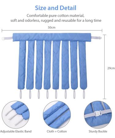 URAQT Heatless Octopus Curling Rod Headband - Blue | No Heat Hair Curlers for Long Hair | Soft Silk Ribbon Rollers for Overnight Curls | DIY Hair Styling Tools - Buy Online on GoSupps.com