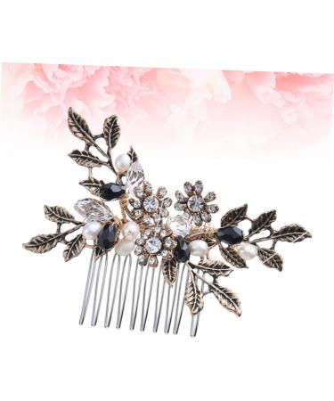 Housoutil 1pc Metal Hair Comb Hair Comb Hair Comb Retro Hair Comb Pearl Hair Comb Alloy Comb Pearl Comb Bridal Hair Comb Pearl Headpiece Tiara S870 Hand Made Wedding Accessories - Buy Online on GoSupps.com