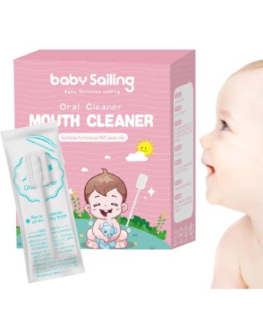 Fukamou baby gauze-tongue cleaner baby tongue cleaner |Soft mouth cleaning pencils oral tongue gauze toothing meat schreiner stick convenient and flexible tongue cleaner for dental and oral care packed