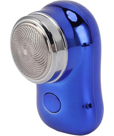 DAUZ Electric Beard Cutter | Mini Beard Trimmer with Stainless Steel Blades & Long Battery Life | 400mAh - Polished Electroplated Blue - Buy Online on GoSupps.com
