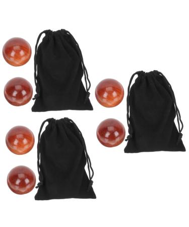 Gleavi 6 pcs health ball made of wood Gentle rolling balls acupuncture point Chinese health balls handball made of wood rolling balls made of wood muscle fitness massager wooden 5x5cmx3pcs as shown x 3 pieces