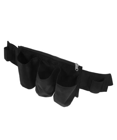 Healeved Massage Oil Fanny Pack Massage Bottle Storage Massagist Waist Bag Massage Waist Pouch Portable Waist Bag 26.00X16.50X6.00CM Black 156026SJAH