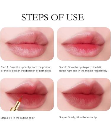 Arqumi Retractable Lip Brush Set - Portable Travel Lip Liner Applicators for Women & Girls, Lightweight Design with Protective Lid - 2PCS Black & Gold - Buy Online on GoSupps.com