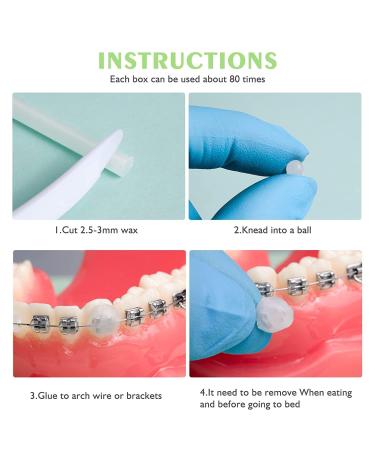 Orthodontic Wax for Braces - 10 Box Dental Wax for Braces - Free Cutter - White - Buy Online on GoSupps.com