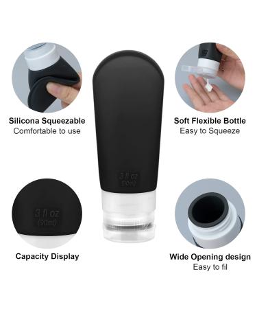 Etopgo 16-Piece Silicone Travel Bottles Set | TSA Approved Refillable Travel Size Containers for Shampoo Lotion & More - Perfect for International & Domestic Travel - Buy Online on GoSupps.com