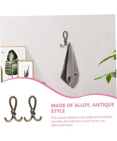 Alipis 2pcs Retro Hook Purses Keychain Wallet Vintage Wallet Key Hanger Wall Mount Coat Hooks Heavy Handbag - Buy Online on GoSupps.com