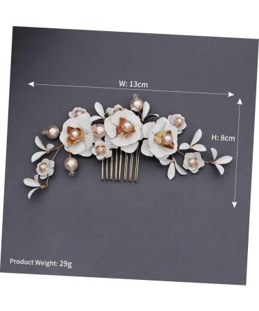 DOITOOL Hair Combs for Women Crystal Headpiece Bridal Hair Comb Pearl Hair Comb Pearl Hair Bridal Comb Crystal Hair Comb Halloween Side Comb Tiara Bride Wedding - Buy Online on GoSupps.com