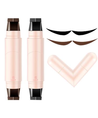 syayw Stamp Eyeliners Waterproof Wing Stamp Pen For Perfect Cosmetic Tools Smudge Proof Double Ended Liner For Quick Makeup Look Gift For Girls Women Teens Friends Black