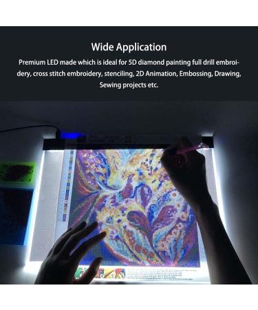 Sponake A3S Light Pad for Diamond Painting - 3 Level Brightness, Perfect for 5D Diamonds Art, Crafts, Vinyl Weeding, Sketching, Animation - Buy Online on GoSupps.com