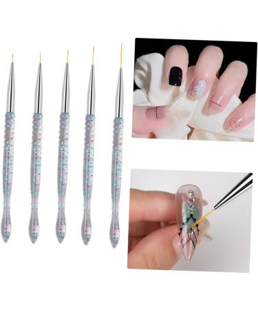 Housoutil 2sets Nail Art Drawing Pen Manicure Accessory Liner Brush Liner Paint Fashion Nail Art Pen Nail Art Liner Manicure Accessories Brush The Brush Miniature - Buy Online on GoSupps.com