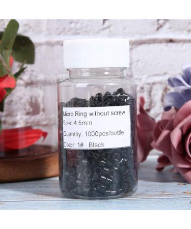 1000 pieces aluminum micro left rings pearl screw micro rings hair extension Tool pipes pearl locks micro rings for hair extensions
