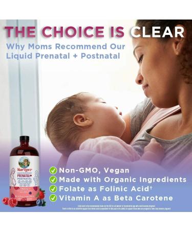 MaryRuth's Prenatal & Postnatal Multivitamin for Women - Sugar Free 32oz Liquid | Vegan, Non-GMO, Gluten Free | Formulated for Pregnancy & Nursing - Buy Online on GoSupps.com