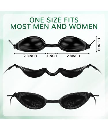 6 Pcs Hydrating Dry Eye Sleep Mask | Adjustable Moisture-Retaining Sleep Masks with Travel Case for Soothing Relief - Buy Online on GoSupps.com