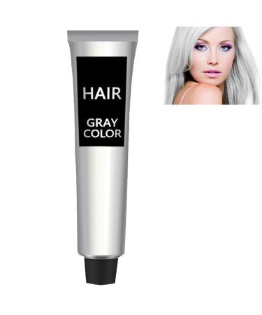 KOAHDE Light Gray Silver Color Hair Cream Silver Gray Natural Hair Dye Cream Hair Dye Light Gray Silver Cream Hair Cream Hair Dye Light Gray Silver Gray Hair Dye Cream Temporary Hair Color Wax