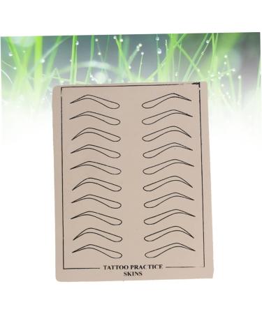 Angoily 6 Sheets Eyebrow Practice Skin Eyebrow Microblading Beauty Eye Brow Practice Skin Eyebrows 6 Pcs As Shown - Buy Online on GoSupps.com