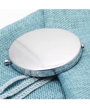 Portable Blue Compact Mirror with 2x 1x Magnification - Great Gift for Women, Moms & Kids - Buy Online on GoSupps.com