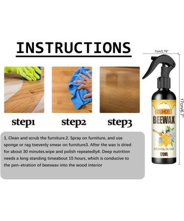 Bees Wax Furniture Polish and Cleaner Antique Furniture Cleaner Wood Floor Cleaner and Polish Furniture Polish Spray (1PCS) - Buy Online on GoSupps.com