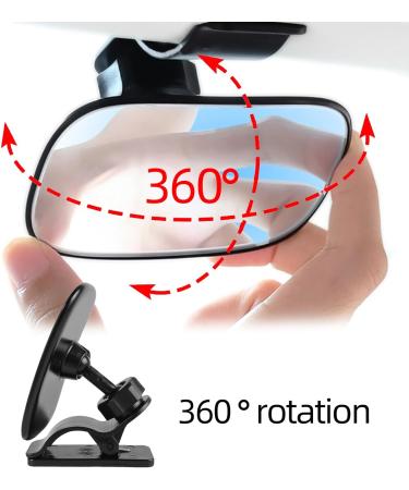 Buy 360 Swiveling Baby Car Mirror - Universal Back Seat Mirror for Safe Baby Travel | Shatterproof Design for All Cars - Buy Online on GoSupps.com