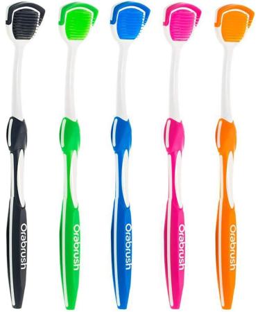 Orabrush Tongue Cleaner - Set of 4 Brushes for Fresh Breath - Buy Online on GoSupps.com