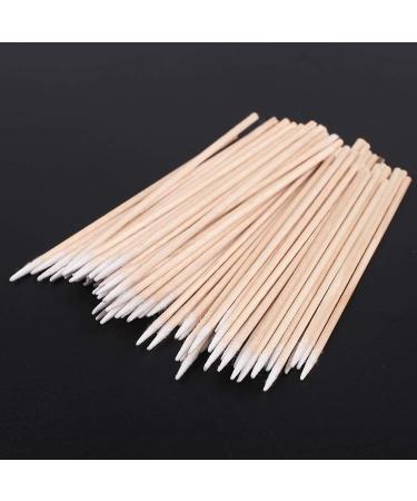 ANCLLO Cotton Swabs 500pcs | Pointed Wooden Handle for Makeup & Cosmetics | Ideal for Earrings & Beauty Care - Buy Online on GoSupps.com