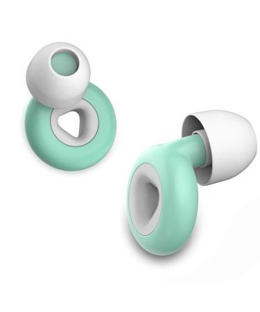 Ear Plugs for Noise Cancelling Ear Protection EarPlugs for Sleep Concerts Work Study 6 Size Eartips with Small Box Perfect -30dB Silicone Earplugs for Noise Reduction Green Green 1 Count (Pack of 1)