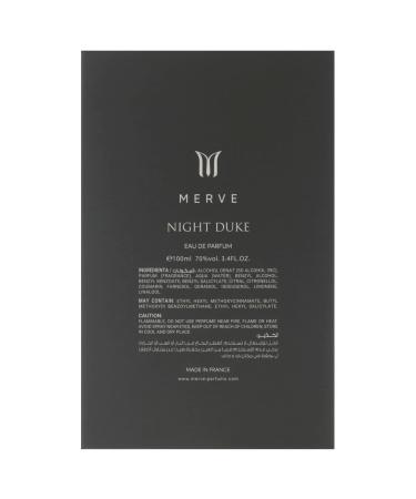 Merve Night Duke for Men - 3.4 oz EDP Spray - Buy Online on GoSupps.com