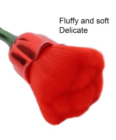 Nail Dust Brush - Elegant Rose Makeup Loose Powder Blush Brush for Nail Cleaning | Green Stick Red Bottom | International Shipping Available - Buy Online on GoSupps.com
