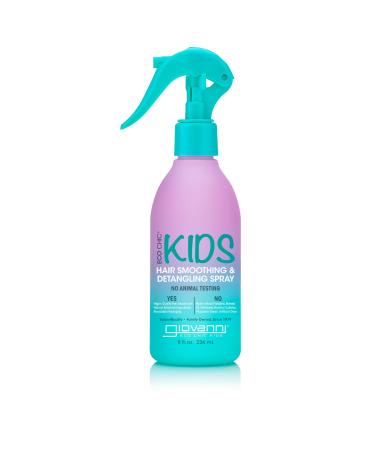 Eco Chic KIDs Hair Smoothing & Detangling Spray - Detangler Spray For Kids Kids Detangler Spray Hair Detangler Spray For Kids Salon Quality Natural Botanical Ingredients Vegan - 8 Fl Oz
