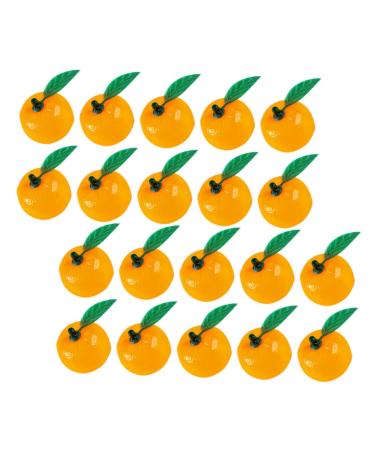 Cabilock Ornaments 20pcs Artificial Orange Accessories Fruit Artificial Oranges