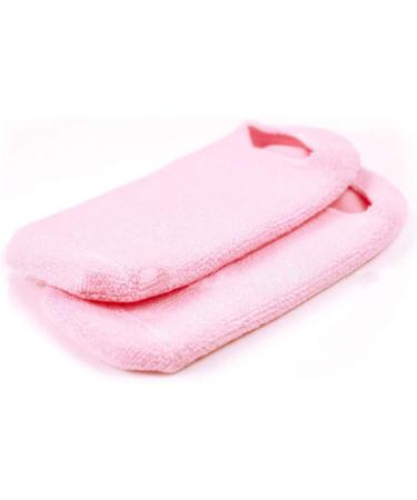 Moisturizing Gel Socks for Pedicure - Softens Feet & Relieves Pain - Unisex Pink - Buy Online on GoSupps.com