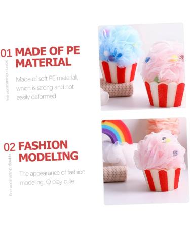 Healeved 2pcs Cartoon Bath Ball Scrubber - Reusable Loofah & Exfoliating Shower Sponge for Women & Men | Ideal Bath Accessories - Buy Online on GoSupps.com