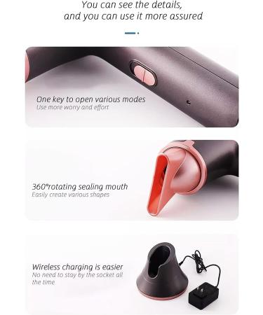 Hair Dryer Low-Heat Rechargeable Blow Dryer w/20000 RPM Brushless Motor 300W Fast Charging Wireless Hair Dryer for Women/Infants/Kids Outdoor Camping Beaches - Buy Online on GoSupps.com