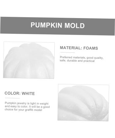 ibasenice 60 Pcs Foam Simulation Pumpkin Realistic Fake Pumpkin Mold Diy Pumpkin Model Bamboo Cabinet Ornaments for Kids Halloween Artificial Pumpkin Decor Outdoor White Accessories Child Whitex6pcs 8X8CMx6pcs - Buy Online on GoSupps.com