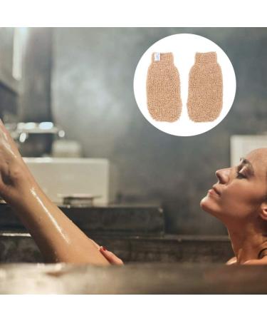 2ST Scrubbing Bathing Peeling Gloves - Luffa Sponge Shower Gloves for Spa & Body Care - Buy Online on GoSupps.com